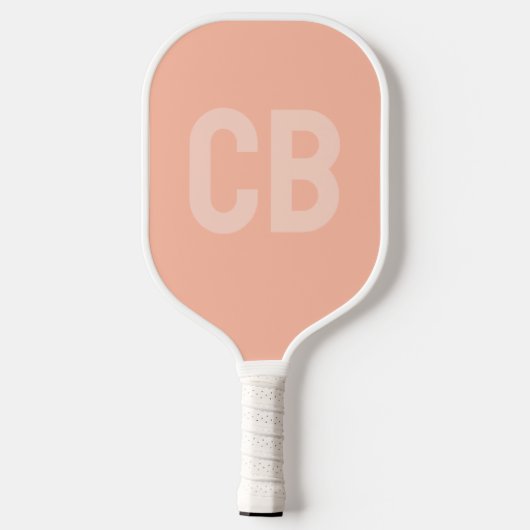 Trendkleur Zachte Peach Pickleball Paddle (Achterkant)
