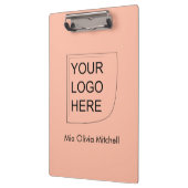 Trendkleur zachte perzik - Logo / fotoklembord Klembord (Links)