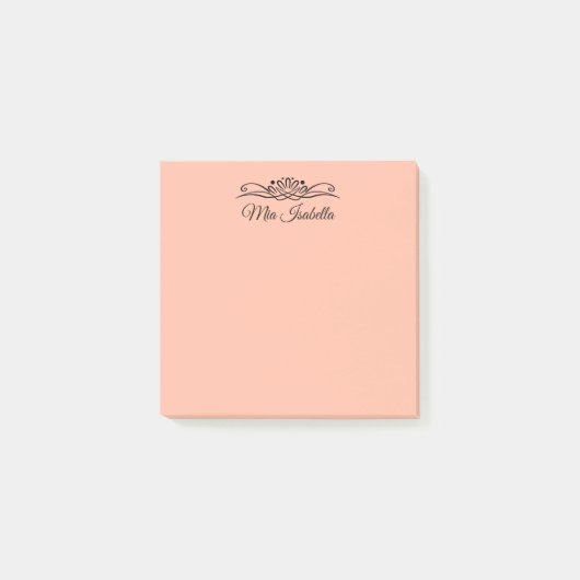 Trendkleur - Zachte perzik Solid Post-it® Notes (Voorkant)