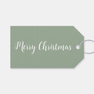 Trendkleur Zachte Sage Minimalist Cadeaulabel