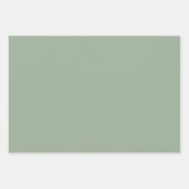 Trendkleur zachte salie inpakpapier vel (Voorkant)