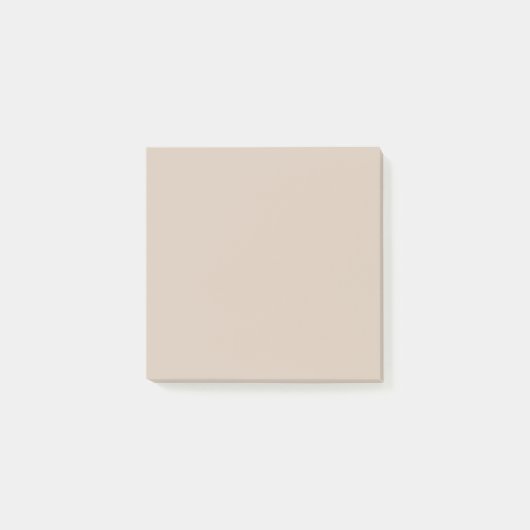 Trendkleur - Zachte Taupe Solid Post-it® Notes (Voorkant)