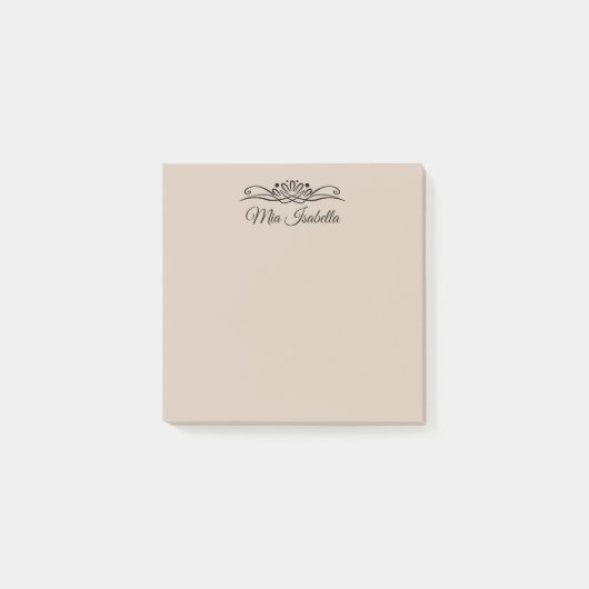 Trendkleur - Zachte Taupe Solid Post-it® Notes (Voorkant)