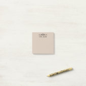 Trendkleur - Zachte Taupe Solid Post-it® Notes (Op bureau)