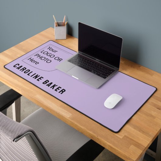Trendkleur Zachte Violet Logo Desk Mat (Kantoor 2)