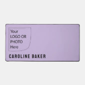 Trendkleur Zachte Violet Logo Desk Mat (Voorkant)