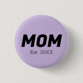 Trendkleur - Zachte Violet Moeder Button (Voorkant)