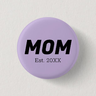 Trendkleur - Zachte Violet Moeder Button