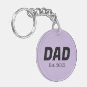 Trendkleur - Zachte violette Sleutelhanger (Voorkant Links)