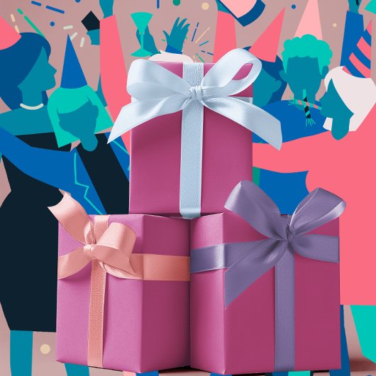 Trendkleuren - Berry Color - Solid Inpakpapier Vel