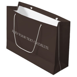 Trendkleuren - Coffee Brown Grote Cadeaubag Groot Cadeauzakje