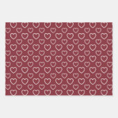 Trendkleuren - Crimson Red Color - Patroon Inpakpapier Vel (Voorkant)