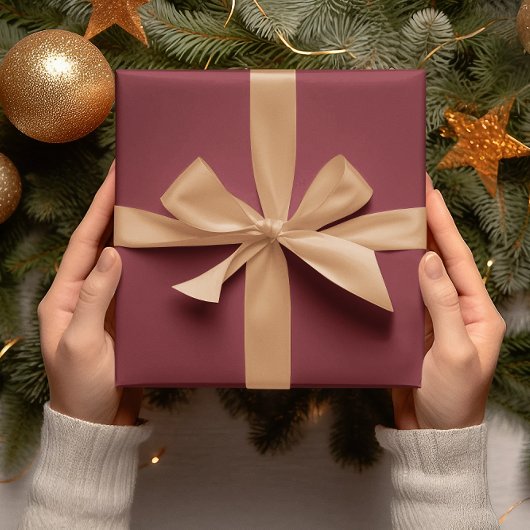 Trendkleuren - Crimson Red Color - Solid Roll Cadeaupapier