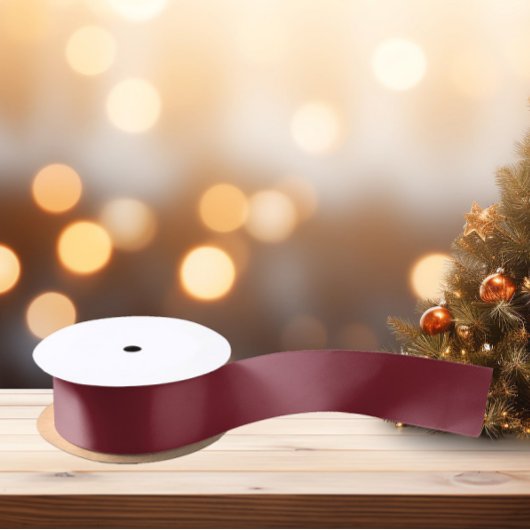 Trendkleuren - Crimson Red Color - Solid Satijnen Lint