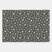 Trendkleuren - Donker Bos Grijs Kleur - Patroon Inpakpapier Vel (Voorkant 3)