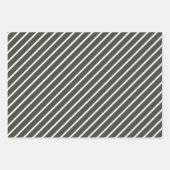 Trendkleuren - Donker Bos Grijs Kleur - Patroon Inpakpapier Vel (Voorkant 2)