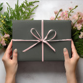 Trendkleuren - Donker Bos Grijs - Solid Inpakpapier Vel