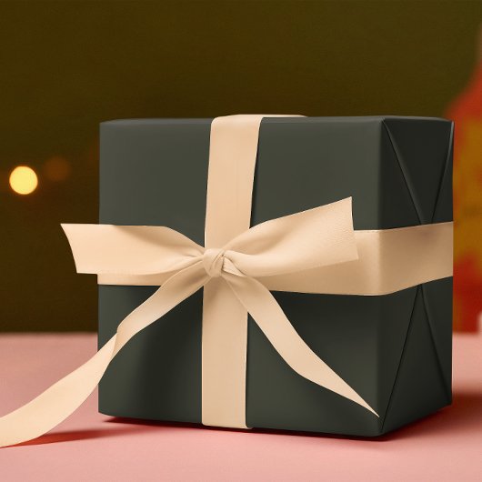 Trendkleuren - Donker Bos Grijs - Solid Inpakpapier Vel