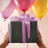 Trendkleuren - Donker Bos Grijs - Solid Inpakpapier Vel