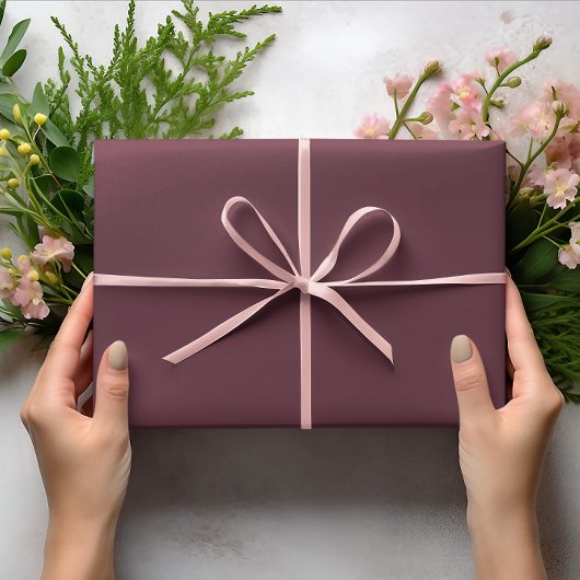 Trendkleuren - Donkerrode wijnkleur Inpakpapier Vel