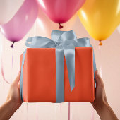 Trendkleuren - Flame Red Color - Solid Inpakpapier Vel