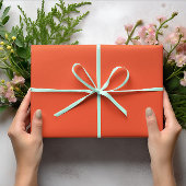 Trendkleuren - Flame Red Color - Solid Inpakpapier Vel