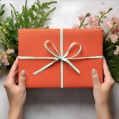 Trendkleuren - Flame Red Color - Solid Roll Cadeaupapier