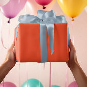 Trendkleuren - Flame Red Color - Solid Roll Cadeaupapier