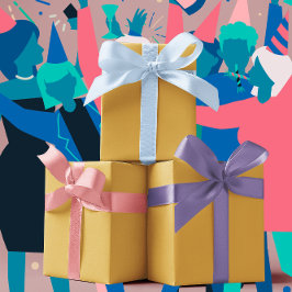 Trendkleuren - Goudgele kleur - Effen Inpakpapier Vel