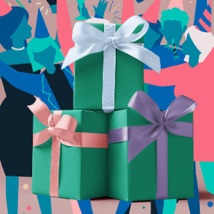 Trendkleuren - Jade Green Color - Solid Inpakpapier Vel