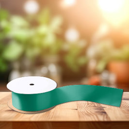 Trendkleuren - Jade Green Color - Solid Satijnen Lint