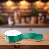 Trendkleuren - Jade Green Color - Solid Satijnen Lint