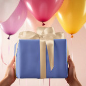 Trendkleuren - Jewel Blue Kleur - Solid Inpakpapier Vel