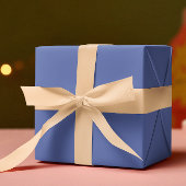 Trendkleuren - Jewel Blue Kleur - Solid Inpakpapier Vel