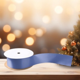 Trendkleuren - Jewel Blue Kleur - Solid Satijnen Lint