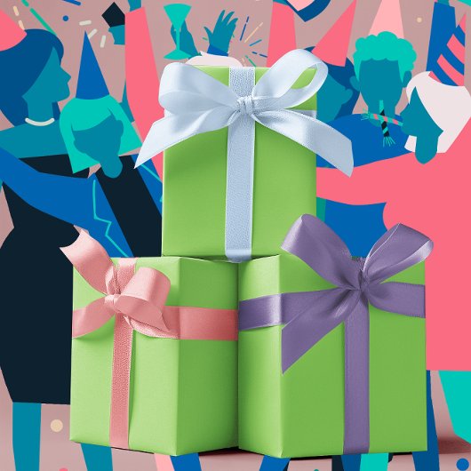 Trendkleuren - Kiwi Green Color - Solid Inpakpapier Vel