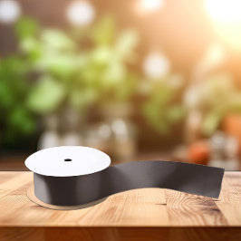 Trendkleuren - Koffie bruin kleur - Solid Satijnen Lint