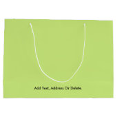 Trendkleuren - Lente Groene Kleur - Solid Groot Cadeauzakje (Achterkant)