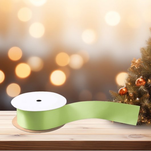 Trendkleuren - Lente Groene Kleur - Solid Satijnen Lint