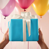 Trendkleuren - Levendige cyaan kleur - Solid Inpakpapier Vel