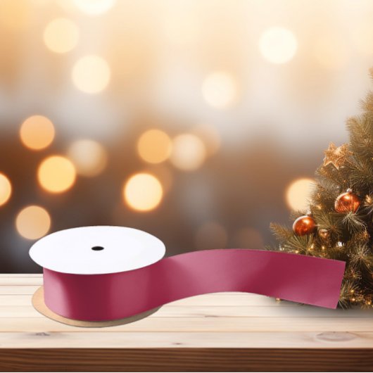 Trendkleuren - Levendige magenta kleur - Solid Satijnen Lint