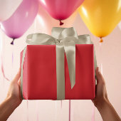 Trendkleuren - Levendige rode kleur - Solid Inpakpapier Vel