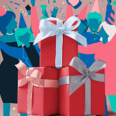 Trendkleuren - Levendige rode kleur - Solid Inpakpapier Vel