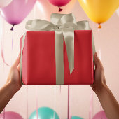 Trendkleuren - Levendige rode kleur - Solid Roll Cadeaupapier