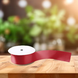 Trendkleuren - Levendige rode kleur - Solid Satijnen Lint