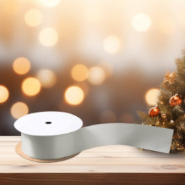 Trendkleuren - Licht Zilver Grijs Kleur - Effen Satijnen Lint