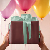 Trendkleuren - Mahonie bruine kleur - Solid Inpakpapier Vel