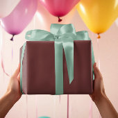 Trendkleuren - Mahonie bruine kleur - Solid Roll Cadeaupapier