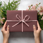 Trendkleuren - Mahonie bruine kleur - Solid Roll Cadeaupapier