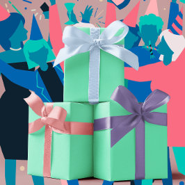 Trendkleuren - Minty Green Color - Solid Inpakpapier Vel